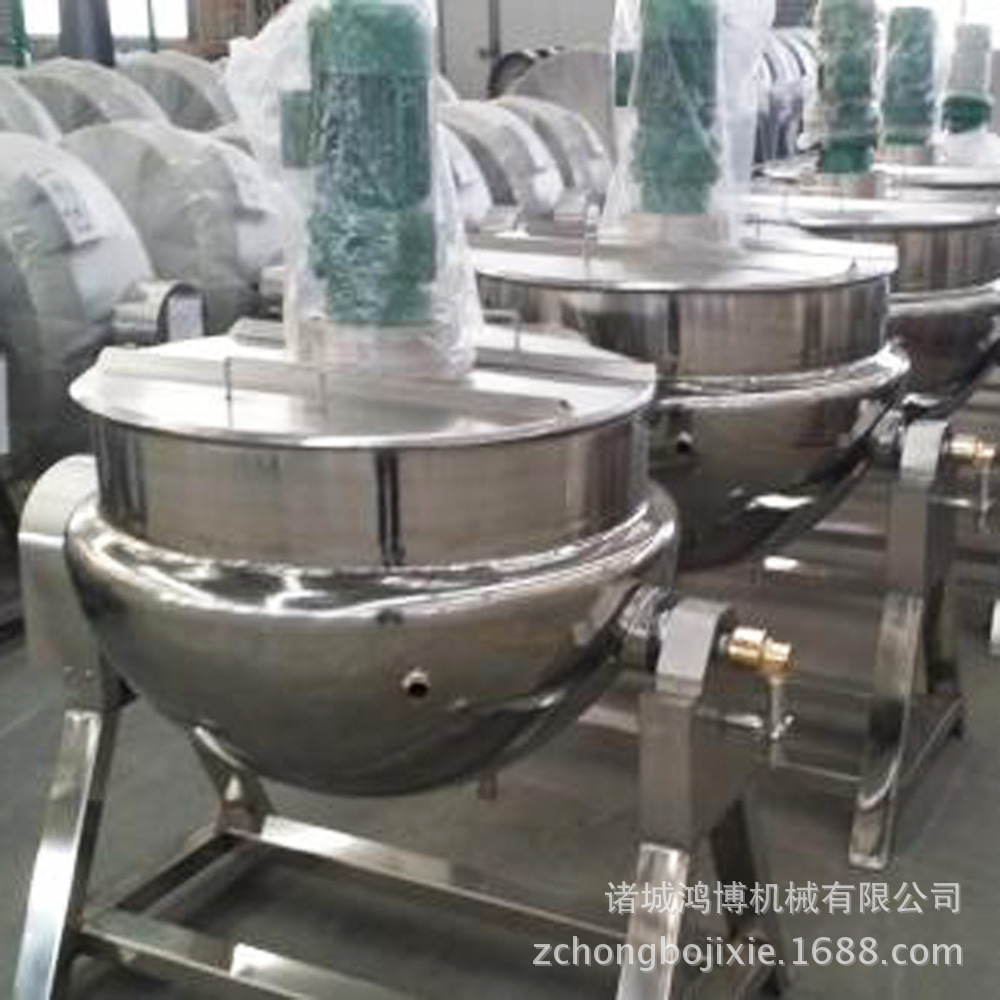 定制供應(yīng)電熱夾層鍋 可傾斜帶攪拌電熱蒸煮設(shè)備 商用蒸煮夾層鍋