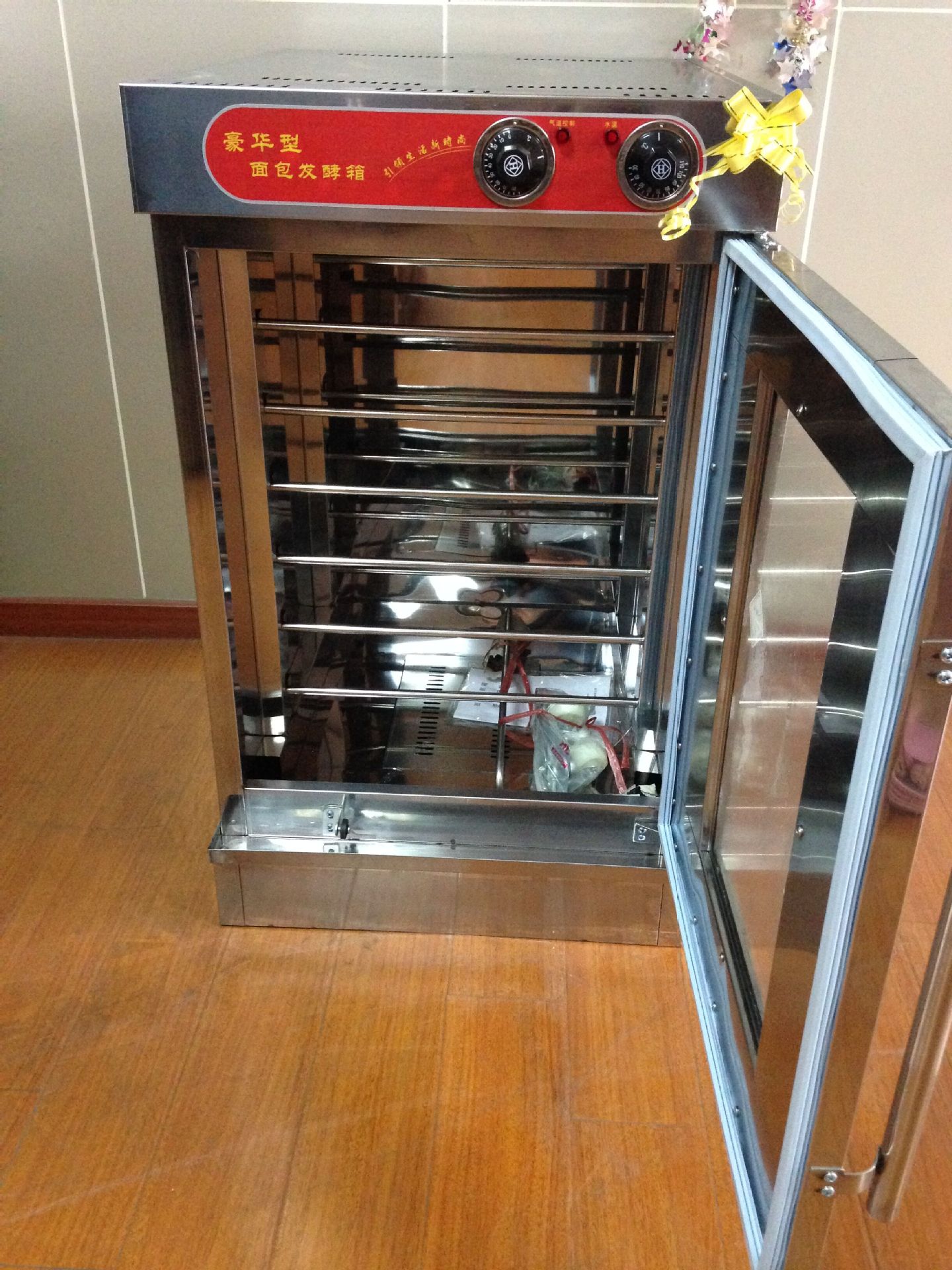 6盤小型家用商用不銹鋼熱風循環(huán)面包食品發(fā)酵箱/蛋糕烘焙醒發(fā)箱