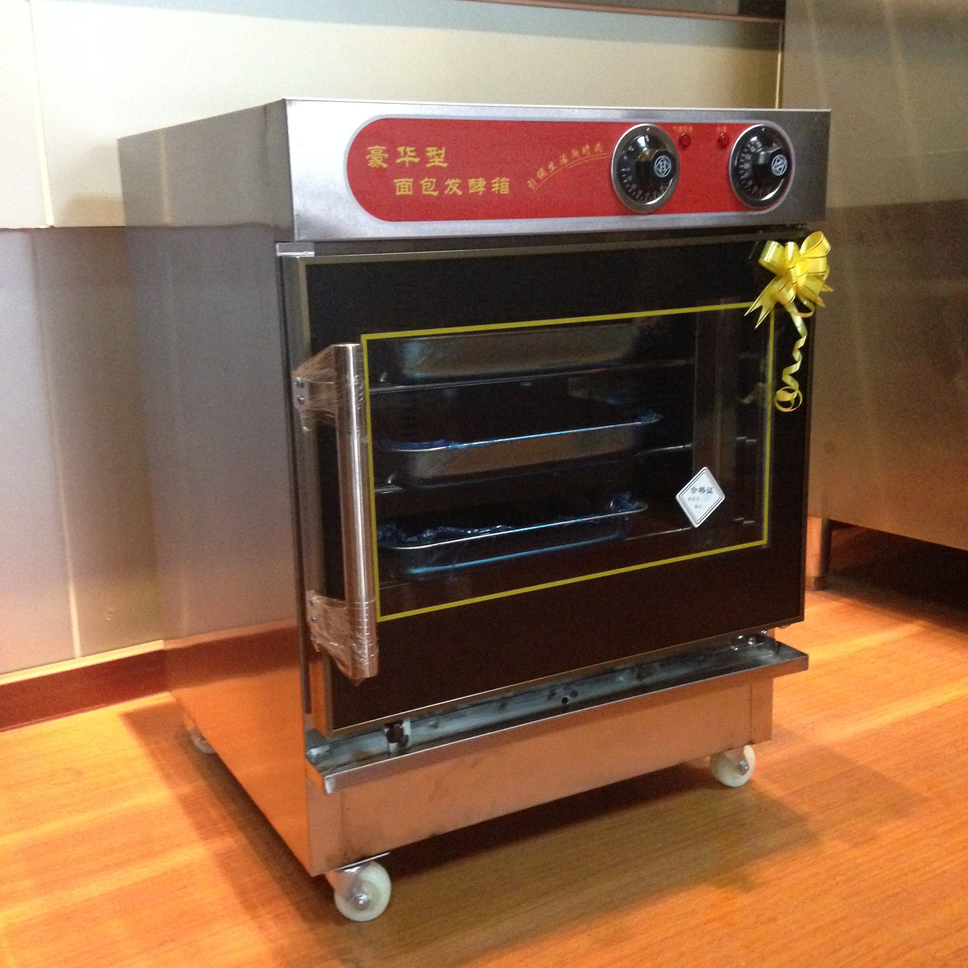 6盤小型家用商用不銹鋼熱風循環(huán)面包食品發(fā)酵箱/蛋糕烘焙醒發(fā)箱