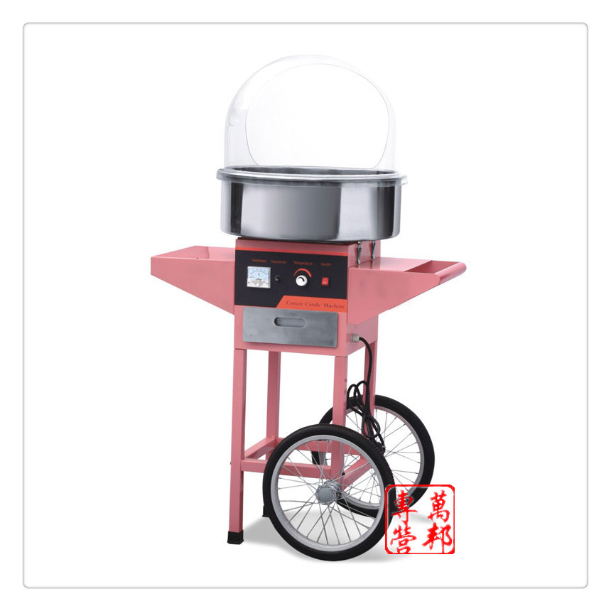 【廠家直銷】電熱棉花糖機(jī),商用食品設(shè)備 棉花糖機(jī)帶推車