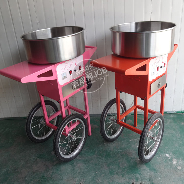 立式手推，商用電動棉花糖機，全自動商用棉花糖機