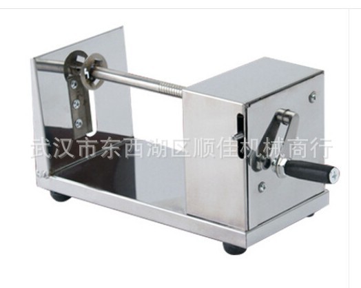 商用龍卷風(fēng)土豆機(jī)油炸鍋 手動(dòng)土豆塔機(jī)半自動(dòng)螺旋旋風(fēng)薯塔機(jī)