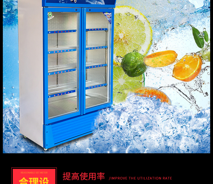 大型立式雙門(mén)冷藏柜保鮮柜冰柜冰箱展示柜冷柜商用飲料柜冷飲蔬菜