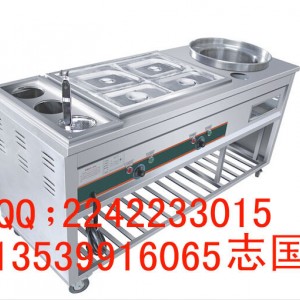 1.38米2組電熱4盤(pán)牛雜車(chē) 牛雜車(chē) 保溫爐 煮面爐