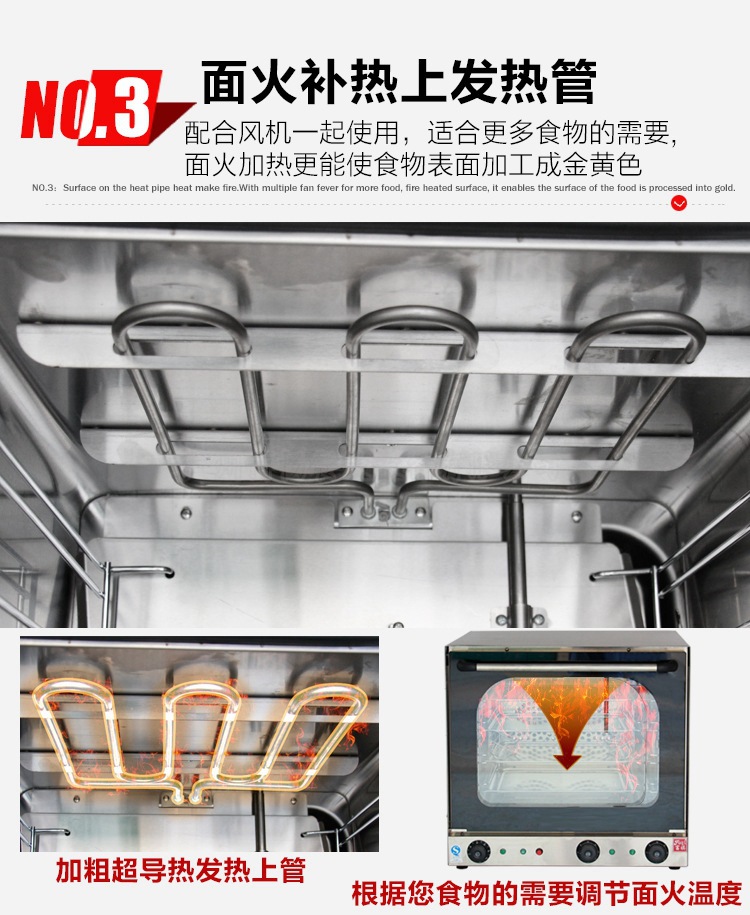 BEB-4A全透視熱風(fēng)循環(huán)電焗爐四層商用多功能電烤箱 廠家直銷(xiāo)