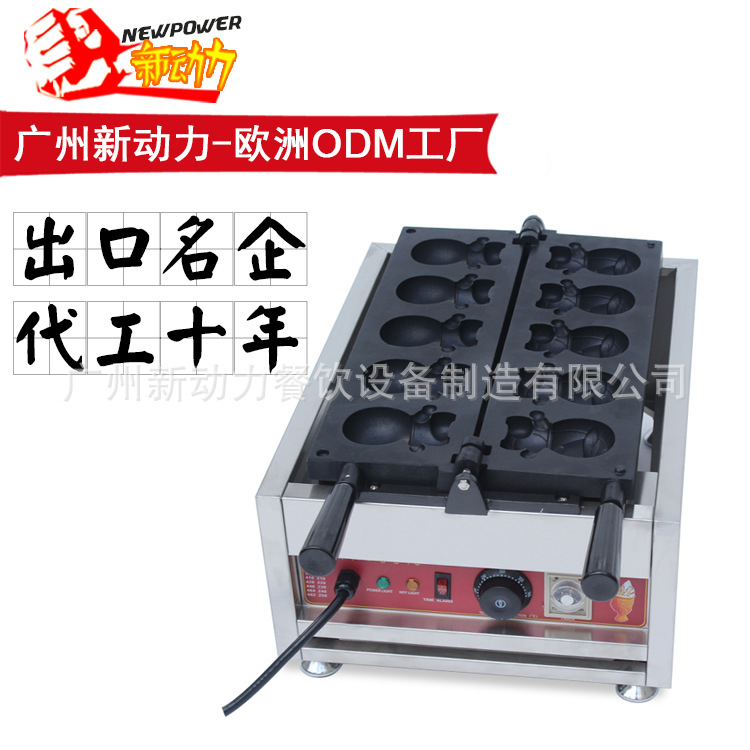 新款哆啦A夢形狀的華夫機(jī)/商用電熱叮當(dāng)貓華夫爐/新動力廠家直銷
