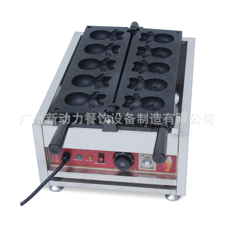 新款哆啦A夢形狀的華夫機(jī)/商用電熱叮當(dāng)貓華夫爐/新動力廠家直銷