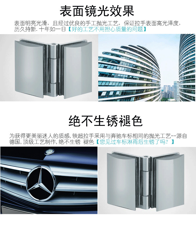 品質(zhì)款不銹鋼浴室房門鉸鏈 黃銅門窗五金配件非標定做 廠家直銷