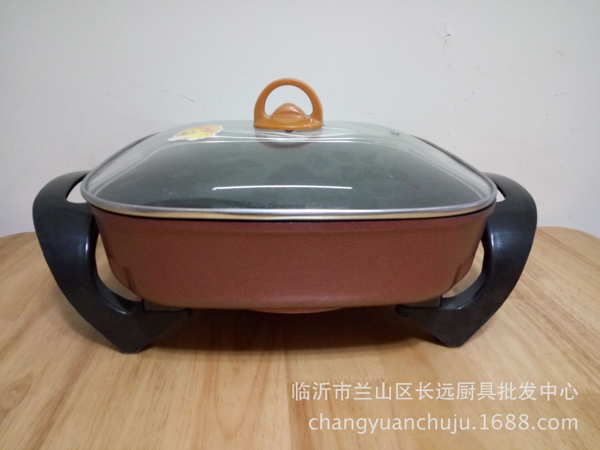 廠家直銷(xiāo)多功能韓式電煎鍋 加深加箅電熱鍋 養(yǎng)生四方鍋電火鍋禮品