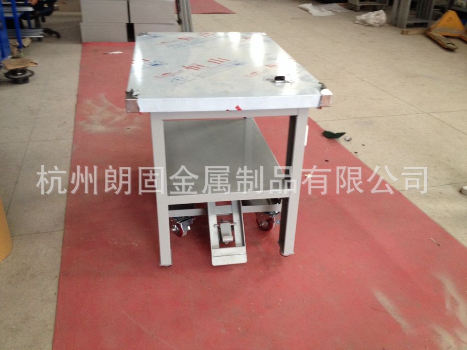 廠家直銷生產(chǎn)線移動(dòng)工作臺(tái) 定做雙層工作桌升降工作臺(tái)批發(fā)