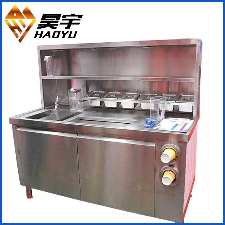 火爆熱銷 奶茶店多功能操作水吧臺(tái) 不銹鋼奶茶操作臺(tái)批發(fā)