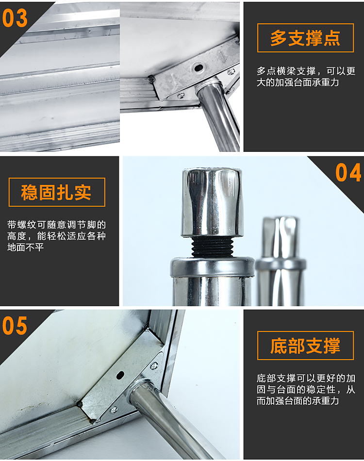 不銹鋼工作臺(tái) 操作臺(tái) 酒店廚房兩層桌子工作臺(tái)打包臺(tái)可定制包郵